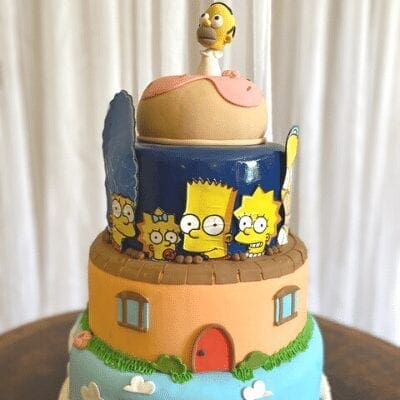 BOLO CENOGRÁFICO - OS SIMPSONS