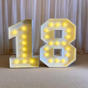 NÚMEROS 18 DE LED (MDF)