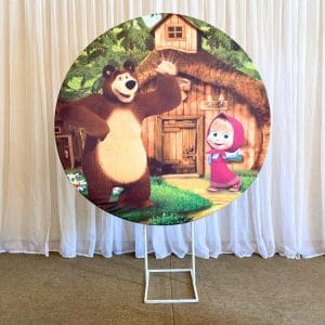 PAINEL C/SUBLIMA&Ccedil;&Atilde;O - MASHA E O URSO