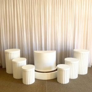 MESA MEIA LUA E CILINDROS