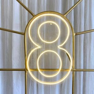 NUMERO 8 DE LED NEON