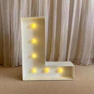 LETRA L DE LED (MDF)