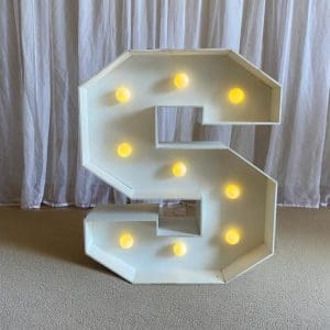 LETRA S DE LED (MDF)