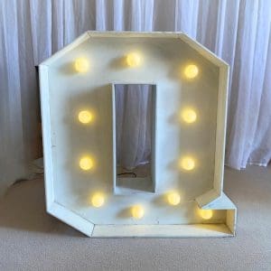LETRA Q DE LED (MDF)