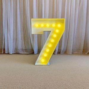 NÚMERO 7 DE LED (MDF)