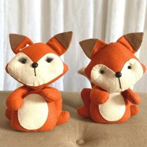 PELÚCIAS - BOSQUE - RAPOSAS EM FELTRO