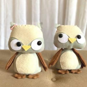 PELÚCIAS - BOSQUE - CORUJAS EM FELTRO