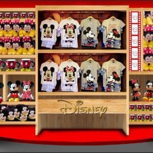 TECIDO SUBLIMA&Ccedil;&Atilde;O - PAINEL RETANGULAR - LOJA DISNEY