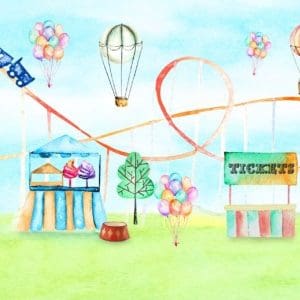 TECIDO SUBLIMA&Ccedil;&Atilde;O - PAINEL RETANGULAR - PARQUE DE DIVERS&Otilde;ES