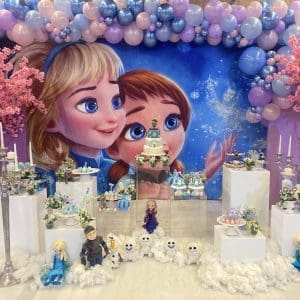 TECIDO SUBLIMA&Ccedil;&Atilde;O - PAINEL RETANGULAR - FROZEN BABY