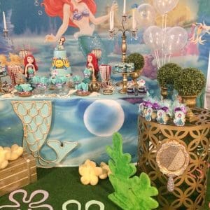 TECIDO SUBLIMA&Ccedil;&Atilde;O - MESA - PEQUENA SEREIA