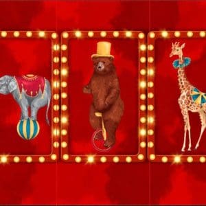 TECIDO SUBLIMA&Ccedil;&Atilde;O - PAINEL RETANGULAR - CIRCO VINTAGE