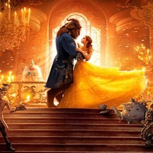 TECIDO SUBLIMA&Ccedil;&Atilde;O - PAINEL RETANGULAR - BELA E A FERA